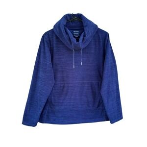 Mountain Warehouse Womens Blue Fleece Cowl Neck Pullover Size US 12 Gorpcore